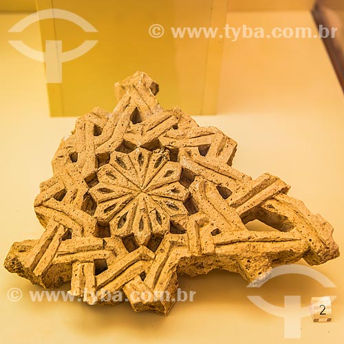  Fragment of arabesque on exhibit - Archaeology Museum Municipal of Silves  - Silves municipality - Faro district - Portugal