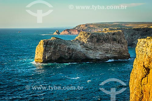  View of the sea from Cape St. Vincent - part of the Southwest Alentejo and Vicentine Coast Natural Park  - Vila do Bispo municipality - Faro district - Portugal