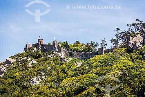  View of the Castelo de Sintra (Sintra Castle) - IX century - also known as Moorish Castle  - Sintra municipality - Lisbon district - Portugal