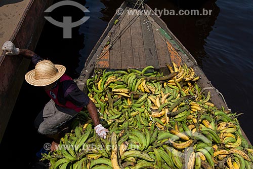  Transport of banana - Negro River  - Manaus city - Amazonas state (AM) - Brazil