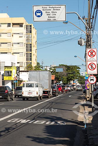  Exclusive lane to bus - Coelho de Resende Street  - Teresina city - Piaui state (PI) - Brazil