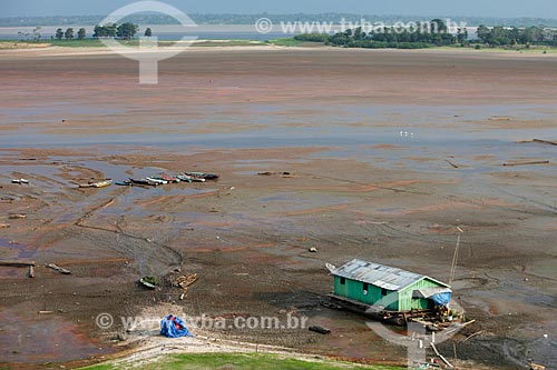  General view of the snippet of Aleixo Lake - Amazon River affluent - during the drought season  - Manaus city - Amazonas state (AM) - Brazil