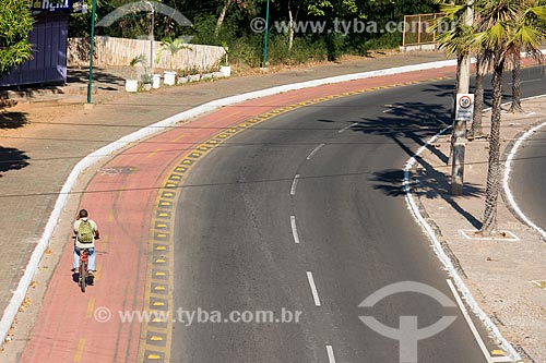  Bike lane - Avenida Marechal Castelo Branco  - Teresina city - Piaui state (PI) - Brazil