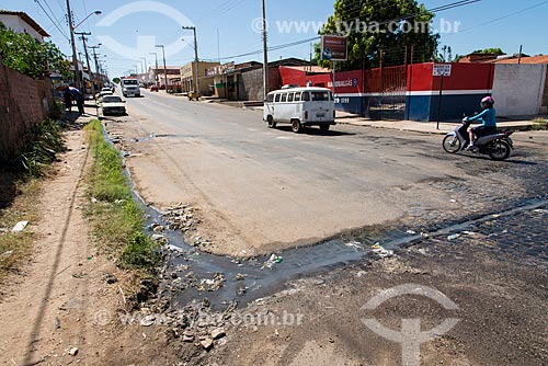  Open sewage - Angelim neighborhood  - Teresina city - Piaui state (PI) - Brazil