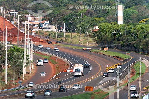  Snippet of PR-455 highway  - Londrina city - Parana state (PR) - Brazil