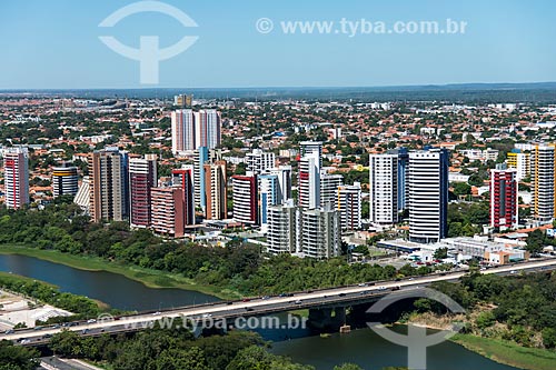  Aerial photo of the Juscelino Kubitschek Bridge (1957) - also known as Frei Serafim Avenue Bridge  - Teresina city - Piaui state (PI) - Brazil