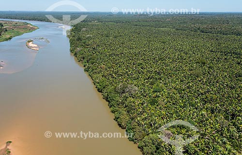  Aerial photo of the Parnaiba River - Mata dos Cocais area  - Timon city - Maranhao state (MA) - Brazil