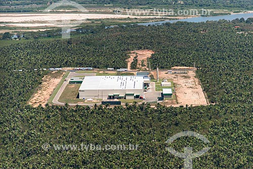  Aerial photo of aluminum can industry - Teresina city rural zone - with the Parnaiba River in the background  - Teresina city - Piaui state (PI) - Brazil