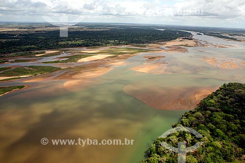  Doce River river mouth - Regencia district - before incoming of rejects from dam rupture of the Samarco company mining in Mariana city (MG)  - Linhares city - Espirito Santo state (ES) - Brazil