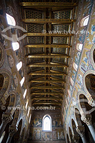  Ceiling of the Duomo di Monreale (Cathedral of Monreale)  - Monreale city - Palermo province - Italy
