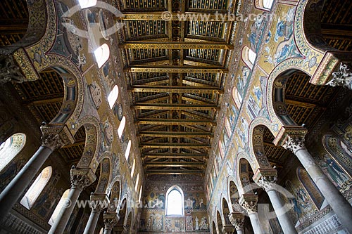  Ceiling of the Duomo di Monreale (Cathedral of Monreale)  - Monreale city - Palermo province - Italy