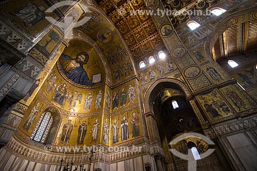  Mosaics inside of the Duomo di Monreale (Cathedral of Monreale)  - Monreale city - Palermo province - Italy
