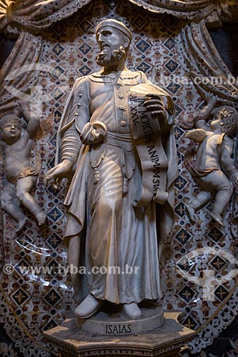  Prophet Isaiah statue inside of chapel of the Duomo di Monreale (Cathedral of Monreale)  - Monreale city - Palermo province - Italy