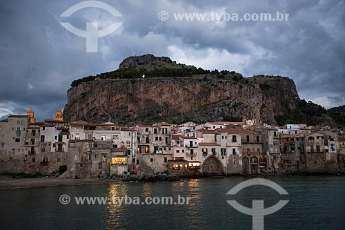 View of the Cefalù city from old marina  - Cefalù city - Palermo province - Italy