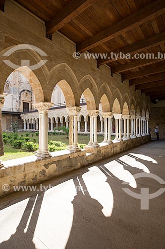  Cloister of the Duomo di Cefalù (Cathedral of Cefalù) - XII century  - Cefalù city - Palermo province - Italy