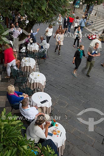  Bar tables - Piazza 9 Aprile (April 9 Square)  - Taormina city - Messina province - Italy