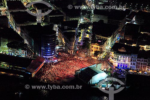  Aerial photo of Rio Branco Square - also know as Ground Zero - during the opening of carnival  - Recife city - Pernambuco state (PE) - Brazil