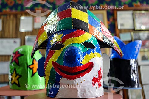  Detail of Papangus mask made of papier mache  - Bezerros city - Pernambuco state (PE) - Brazil