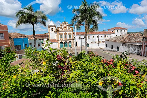  Facade of the Santa Maria dos Anjos Convent and Church - also known as the Nossa Senhora dos Anjos Convent and Church (XVII century)  - Penedo city - Alagoas state (AL) - Brazil