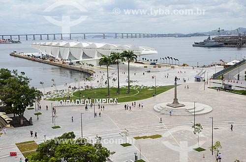  View of Mua Square and the Amanha Museum (Museum of Tomorrow) from Art Museum of Rio (MAR)  - Rio de Janeiro city - Rio de Janeiro state (RJ) - Brazil