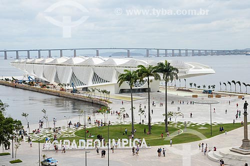  View of Mua Square and the Amanha Museum (Museum of Tomorrow) from Art Museum of Rio (MAR)  - Rio de Janeiro city - Rio de Janeiro state (RJ) - Brazil