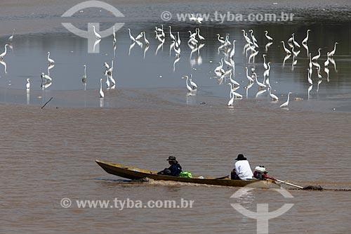  Motorboat with riverines - Amazonas River  - Manaus city - Amazonas state (AM) - Brazil