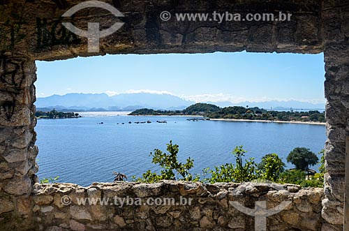  View of Guanabara Bay - Paqueta Island - from Mirante of Boa Vista  - Rio de Janeiro city - Rio de Janeiro state (RJ) - Brazil