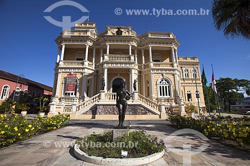  Facade of the Rio Negro Palace Cultural Center (XX century) - old headquarters of the State Government  - Manaus city - Amazonas state (AM) - Brazil