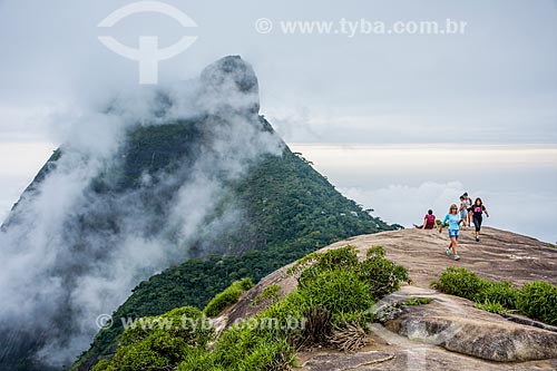  View of Rock of Gavea from Pedra Bonita (Bonita Stone) - Tijuca National Park  - Rio de Janeiro city - Rio de Janeiro state (RJ) - Brazil