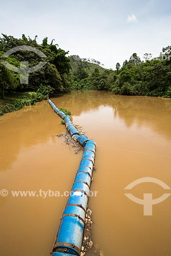  Contention barrier to trash - dam of the Marmelos Hydrelectric Plant (1889) - first great hydroelectric plant in South America  - Juiz de Fora city - Minas Gerais state (MG) - Brazil