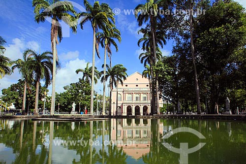  Republic Square with the Santa Isabel Theatre (1850) in the background  - Recife city - Pernambuco state (PE) - Brazil