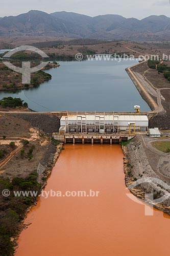  Aerial photo of the Aimores Hydrelectric Plant after dam rupture of the Samarco company mining rejects in Mariana city (MG)  - Aimores city - Minas Gerais state (MG) - Brazil