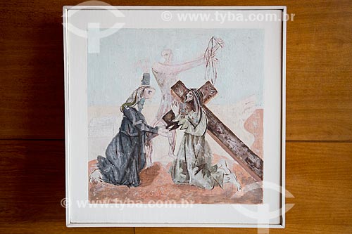  4th Stations of the Cross: Jesus meets his Mother - by Candido Portinari - Sao Francisco de Assis Church (1943) - also known as Pampulha Church  - Belo Horizonte city - Minas Gerais state (MG) - Brazil