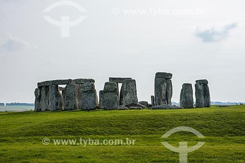  General view of the Stonehenge  - Amesbury city - Wiltshire ceremonial counties - England