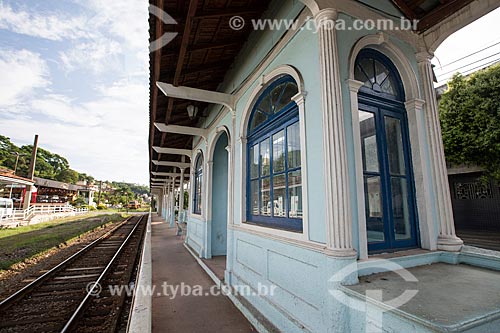 Old  Paraiba do Sul city train station (XIX century) - now houses the Teacher Maria de Lourdes Tavares Soares Cultural Center  - Paraiba do Sul city - Rio de Janeiro state (RJ) - Brazil