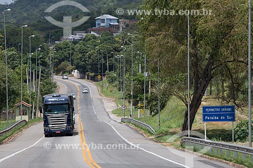  Truck - Lucio Meira Highway (BR-393) near to KM-177 - Northbound - boundary between cities of Tres Rios and Paraiba do Sul  - Tres Rios city - Rio de Janeiro state (RJ) - Brazil
