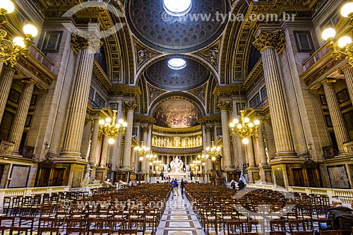 Inside of the Eglise de la Madeleine (Madeleine Church) - 1842  - Paris - Paris department - France