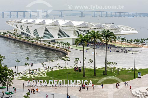  View of Mua Square and the Amanha Museum (Museum of Tomorrow) from Art Museum of Rio (MAR)  - Rio de Janeiro city - Rio de Janeiro state (RJ) - Brazil