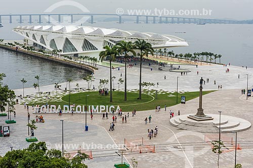  View of Mua Square and the Amanha Museum (Museum of Tomorrow) from Art Museum of Rio (MAR)  - Rio de Janeiro city - Rio de Janeiro state (RJ) - Brazil