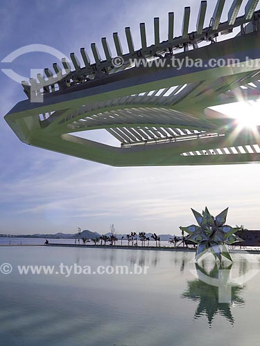  Sculpture Diamante Estrela Semente (Diamond Seed Star) by Frank Stella - water mirror of Amanha Museum (Museum of Tomorrow)
  - Rio de Janeiro city - Rio de Janeiro state (RJ) - Brazil