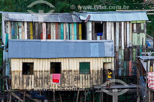  Stilt houses  - Manaus city - Amazonas state (AM) - Brazil