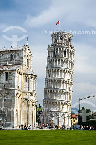  Duomo di Pisa - Pisa Cathedral (1092) - with the torre pendente di Pisa (1174)  - Pisa city - Pisa province - Italy