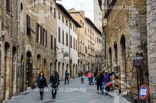  Street of the San Gimignano city  - San Gimignano city - Siena province - Italy