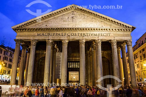  Facade of Pantheon - current Chiesa di Santa Maria dei Martiri (Saint Mary and the Martyrs Church)  - Rome - Rome province - Italy