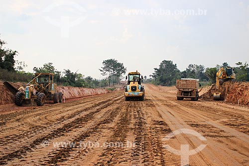 Road construction near Porto Velho city  - Porto Velho city - Rondonia state (RO) - Brazil