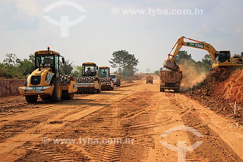  Road construction near Porto Velho city  - Porto Velho city - Rondonia state (RO) - Brazil