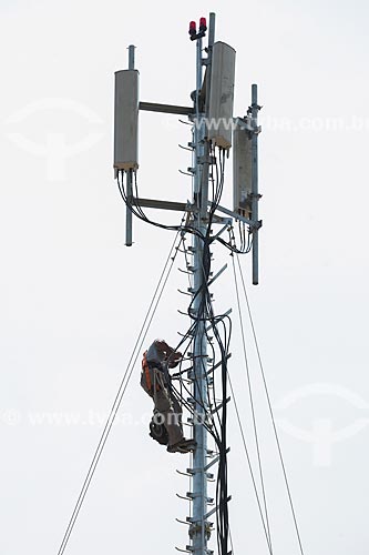  telecommunication antenna installation  - Rio de Janeiro city - Rio de Janeiro state (RJ) - Brazil