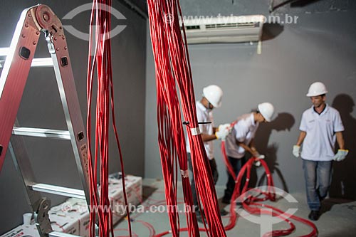  Installation of telecommunications cables - Youth Arena  - Rio de Janeiro city - Rio de Janeiro state (RJ) - Brazil