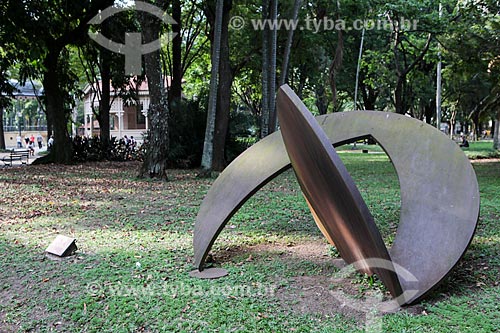  Sculpture by Amilcar de Castro - Luz Park  - Sao Paulo city - Sao Paulo state (SP) - Brazil