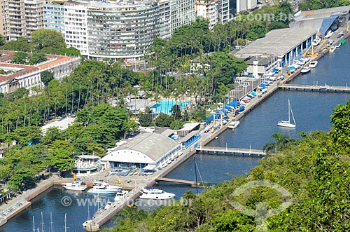  View of the Rio de Janeiro Yacht Club from Urca Mountain  - Rio de Janeiro city - Rio de Janeiro state (RJ) - Brazil